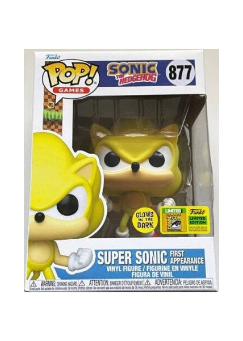 Pop! Vinyl | Super Sonic First Appearance (Glow in the Dark) [SDCC 2022] - Sonic the Hedgehog #877 | The Nerd Merchant