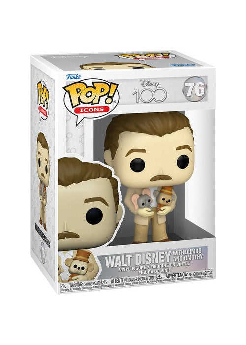 Funko Pop | Walt Disney with Dumbo and Timothy - Icons #76 [NIP] | The Nerd Merchant