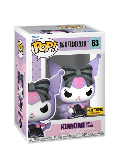 Funko Pop | Kuromi with Baku [Hot Topic] - Kuromi #63 [EUC] | The Nerd Merchant