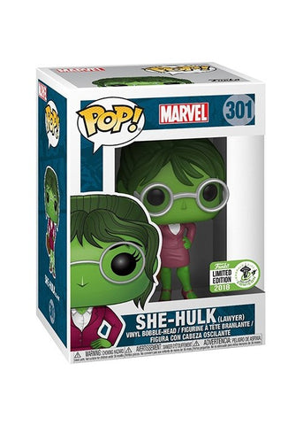 Funko Pop | She-Hulk (Lawyer) [ECCC] - Marvel #301 [EUC] | The Nerd Merchant