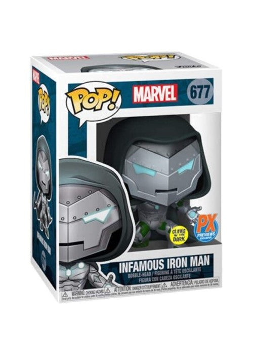 Pop! Vinyl | Infamous Iron Man (Glow in the Dark) [PX Previews] [ComicFest 2022] - Marvel #677 | The Nerd Merchant