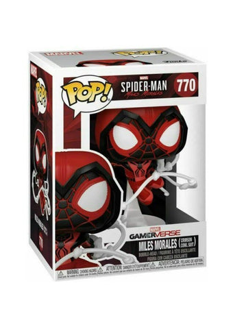 Funko Pop | Miles Morales (Crimson Cowl Suit) - Spider-Man #770 [EUC] | The Nerd Merchant