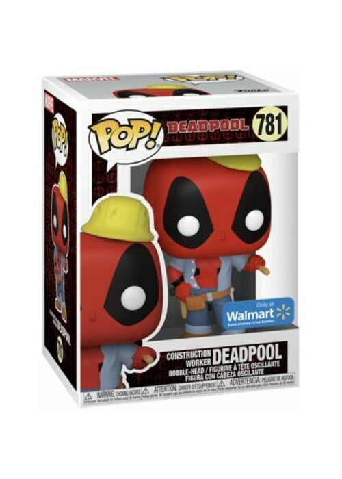 Funko Pop | Construction Worker Deadpool [Wal-Mart] - Deadpool #781 [EUC] | The Nerd Merchant