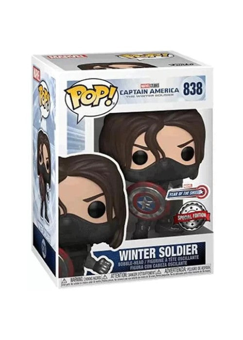 Funko Pop | Winter Soldier [Year of the Shield] [Special Edition] - Marvel #838 [EUC] | The Nerd Merchant