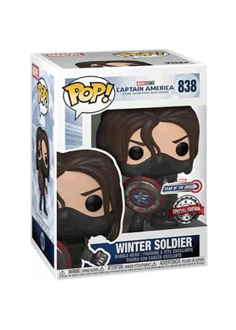 Funko Pop | Winter Soldier [Year of the Shield] [Special Edition] - Marvel #838 [EUC] | The Nerd Merchant