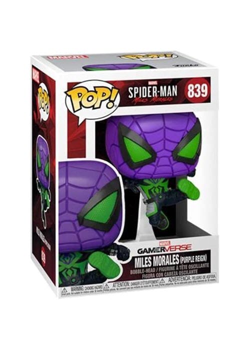 Funko Pop | Miles Morales (Purple Reign) - Spider-Man  #839 [NIP] | The Nerd Merchant