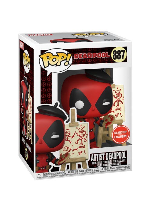 Funko Pop | Artist Deadpool [Game Stop] - Deadpool #887 [EUC] | The Nerd Merchant