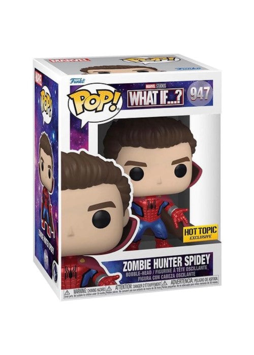 Funko Pop | Zombie Hunter Spidey [Hot Topic] - What If...? #947 [EUC] | The Nerd Merchant