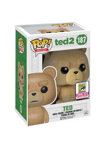 Funko Pop | Ted (Flocked) [SDCC 2015] - Ted 2 #187 [EUC] | The Nerd Merchant