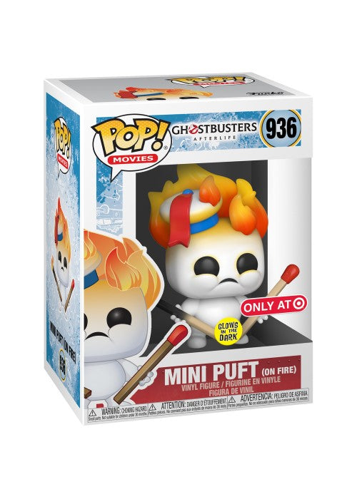 Funko Pop | Mini Puft (On Fire) (Glow in the Dark) [Target] - Afterlife - #936 - [EUC] | The Nerd Merchant