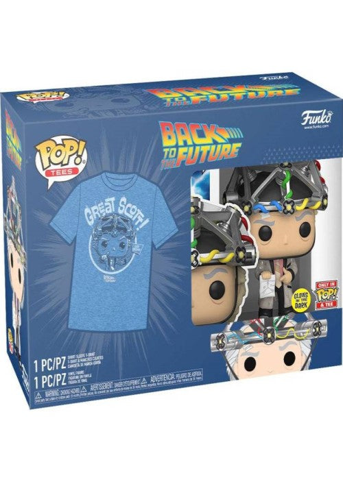 Funko Pop | Doc with Helmet (Glow in the Dark) and Doc Brown Tee - Back to the Future - (Size XL) [NIP] | The Nerd Merchant