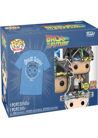 Funko Pop | Doc with Helmet (Glow in the Dark) and Doc Brown Tee - Back to the Future - (Size XL) [NIP] | The Nerd Merchant