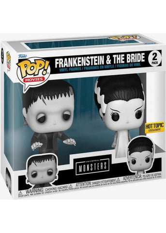 Funko Pop | Frankenstein & The Bride [Hot Topic] - Movies 2-Pack [EUC] | The Nerd Merchant