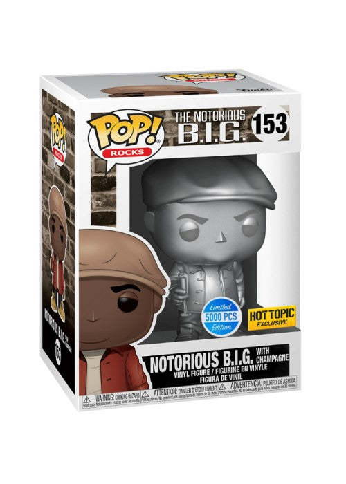 Pop! Vinyl | Notorious B.I.G. with Champagne [Hot Topic] - Rocks #153 | The Nerd Merchant