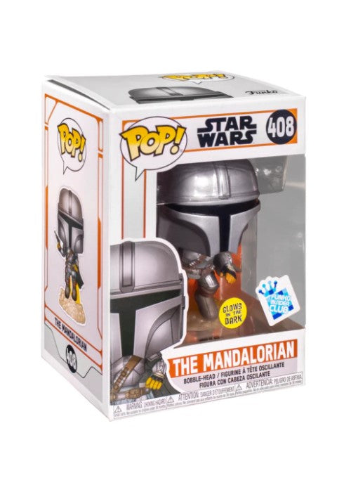 Funko Pop | The Mandalorian (Glows) [Funko] - Star Wars #408 [EUC] | The Nerd Merchant