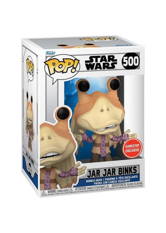 Funko Pop | Jar Jar Binks [Game Stop] - Star Wars #500 [EUC] | The Nerd Merchant