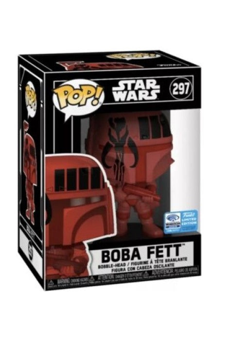 Funko Pop | Boba Fett (Futura Red) [Wondercon] - Star Wars #297 [EUC] | The Nerd Merchant