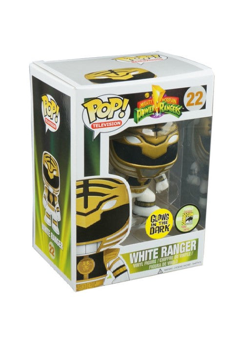 Funko Pop | White Ranger (Glow) [SDCC] - Power Rangers #22 [GUC] | The Nerd Merchant