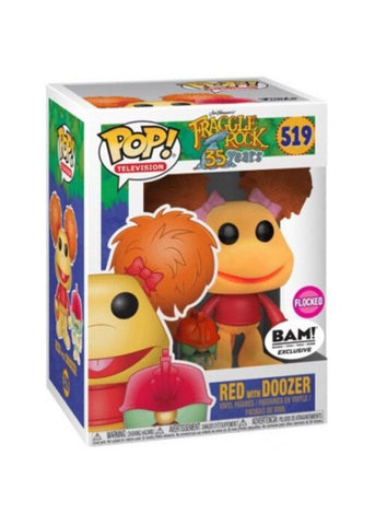 Funko Pop | Red with Doozer (Flocked) [BAM!] - Fraggle Rock #519 [EUC] | The Nerd Merchant