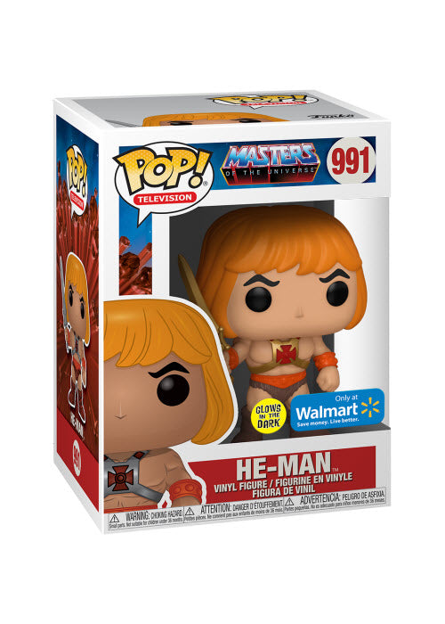 Funko Pop | He-Man (Glows) [Wal-Mart] - Masters of the Universe #991 [EUC] | The Nerd Merchant