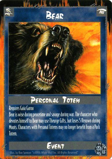 Rage CCG |Bear - Legacy of the Tribes | The Nerd Merchant