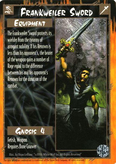 Rage CCG |Frankweiler Sword - Legacy of the Tribes | The Nerd Merchant