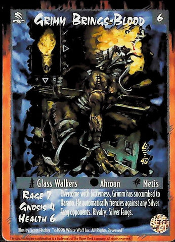 Rage CCG |Grimm Brings-Blood - Legacy of the Tribes | The Nerd Merchant