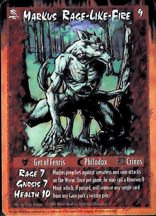 Rage CCG |Markus Rage-Like-Fire - Legacy of the Tribes | The Nerd Merchant