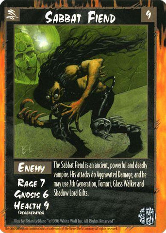 Rage CCG |Sabbat Fiend - Legacy of the Tribes | The Nerd Merchant