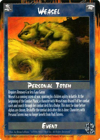 Rage CCG |Weasel - Legacy of the Tribes | The Nerd Merchant