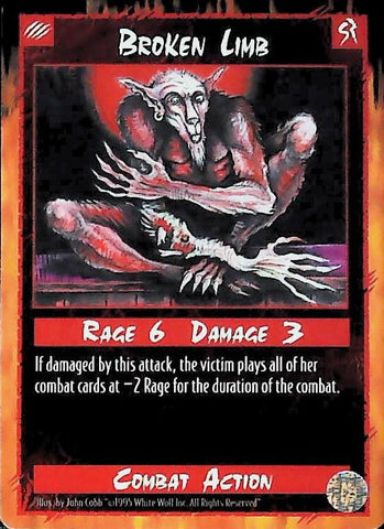 Rage CCG |Broken Limb - Limited | The Nerd Merchant