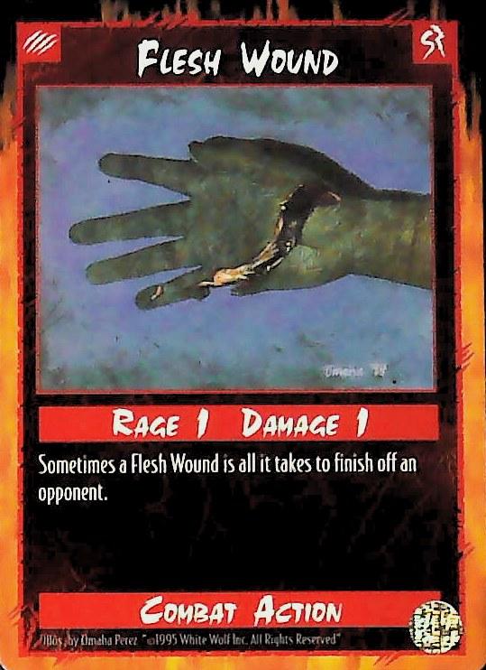 Rage CCG |Flesh Wound - Limited | The Nerd Merchant