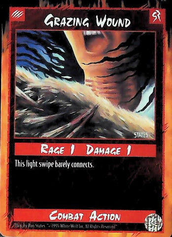 Rage CCG |Grazing Wound - Limited | The Nerd Merchant