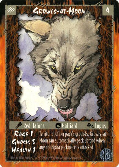 Rage CCG |Growls-at-Moon - Limited | The Nerd Merchant