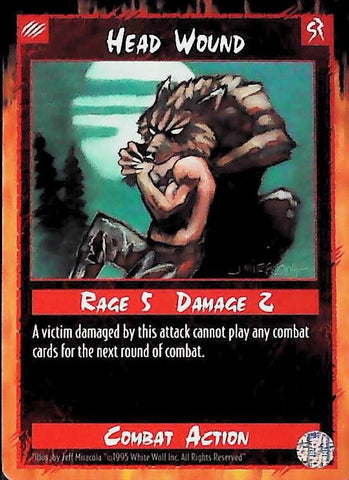 Rage CCG |Head Wound - Limited | The Nerd Merchant