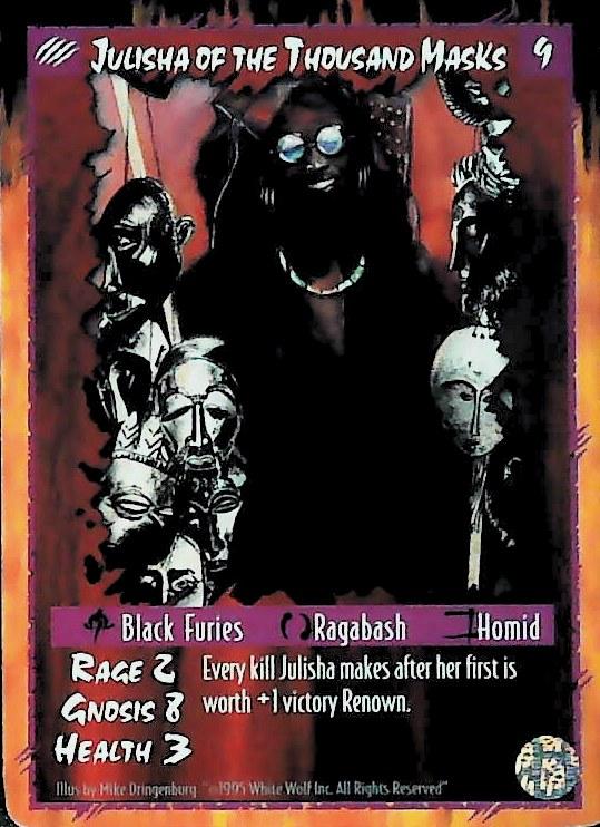 Rage CCG |Julisha of the Thousand Masks - Limited | The Nerd Merchant