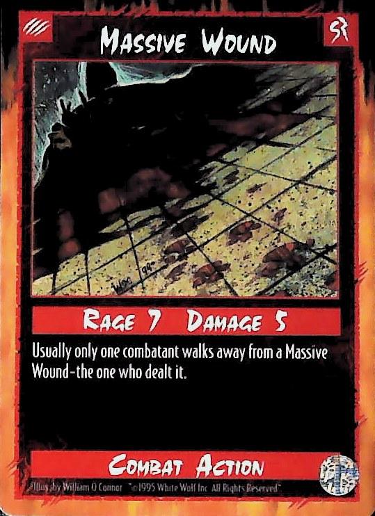 Rage CCG |Massive Wound - Limited | The Nerd Merchant