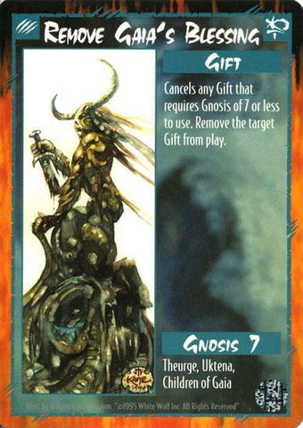 Rage CCG |Remove Gaia's Blessing - Limited | The Nerd Merchant