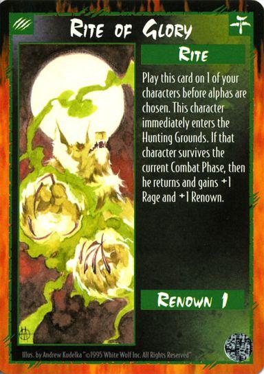 Rage CCG |Rite of Glory - Limited | The Nerd Merchant