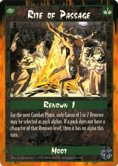 Rage CCG |Rite of Passage - Limited | The Nerd Merchant