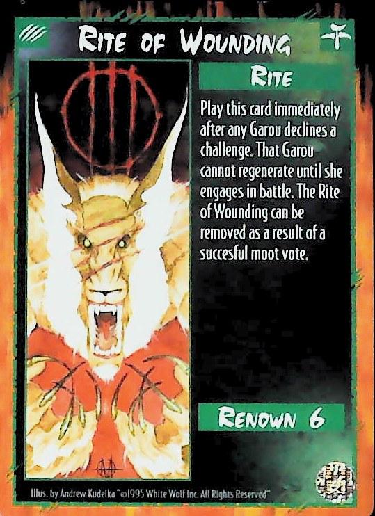 Rage CCG |Rite of Wounding - Limited | The Nerd Merchant