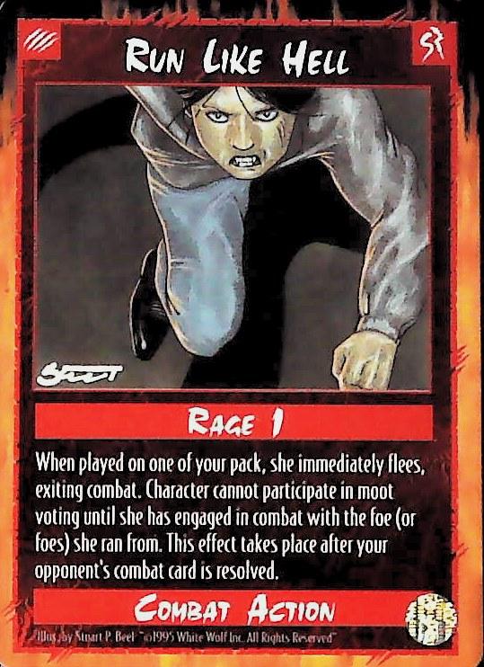 Rage CCG |Run Like Hell - Limited | The Nerd Merchant