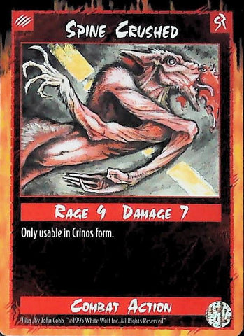 Rage CCG |Spine Crushed - Limited | The Nerd Merchant