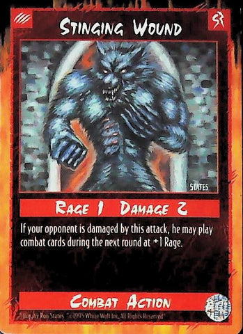 Rage CCG |Stinging Wound - Limited | The Nerd Merchant