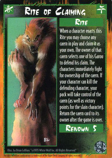 Rage CCG | Rite of Claiming - The Umbra | The Nerd Merchant