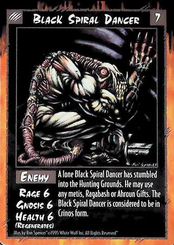 Rage CCG | Black Spiral Dancer - Unlimited | The Nerd Merchant