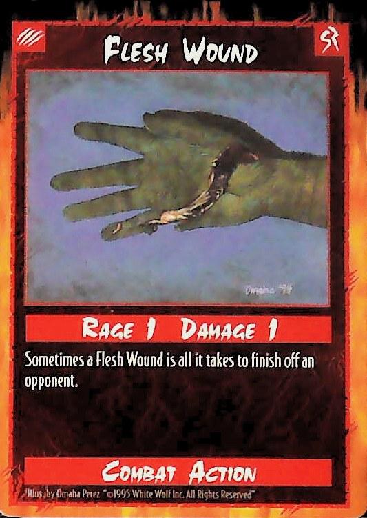 Rage CCG | Flesh Wound - Unlimited | The Nerd Merchant