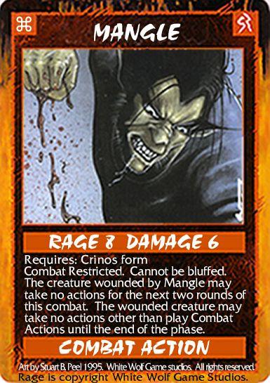 Rage CCG | Mangle - Unlimited | The Nerd Merchant