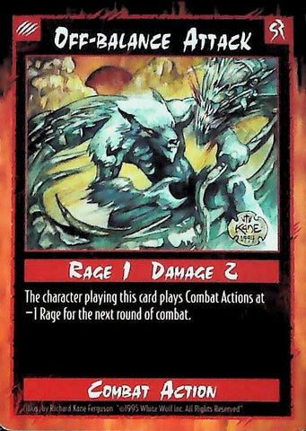 Rage CCG | Off-balanced Attack - Unlimited | The Nerd Merchant