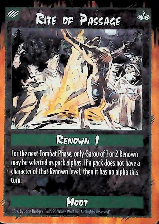 Rage CCG | Rite of Passage - Unlimited | The Nerd Merchant